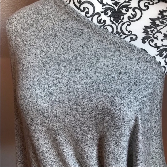 LAST! Heather Gray Off Shoulder Top - Picture 4 of 4
